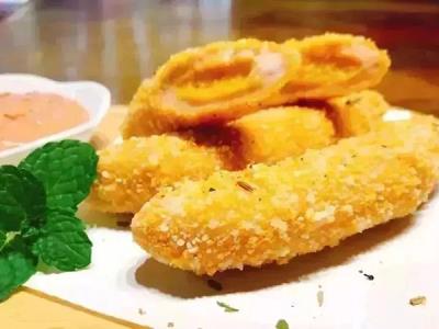 咸蛋黄风味夹心鸡肉棒
